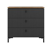 Комод KOM3S Дуб Нокс/Антрацитовый