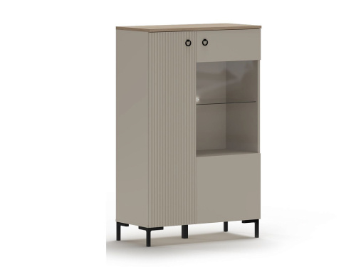 Шкаф витрина с подсветкой REG1D1W/140 Domenica фото 2