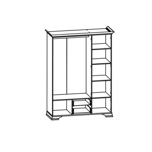 Шкаф SZF5D2S Kentaki Белый фото 2