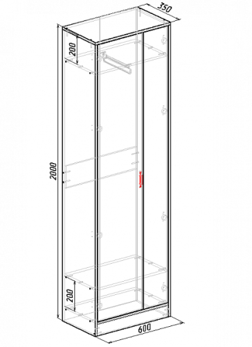 Шкаф "Порто-1" фото 2