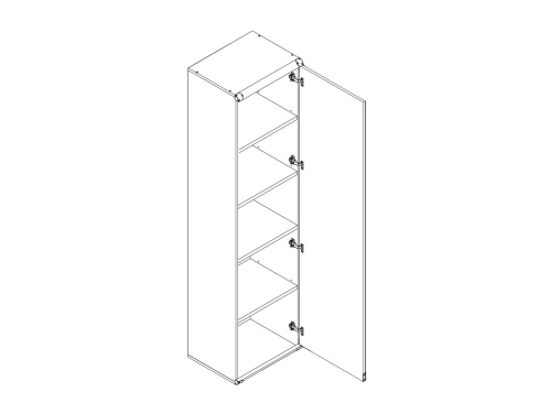 Шкаф JREG 1d Индиана Дуб саттер фото 2