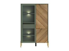 Шкаф витрина с подсветкой REG1W1D/140 Siena