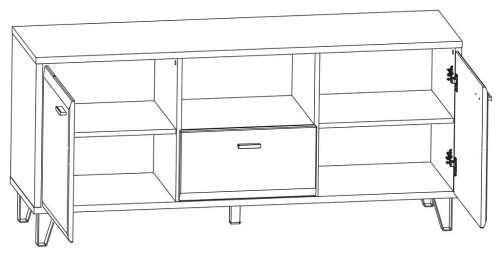 Тумба для ТВ RTV2D1S Grace фото 2