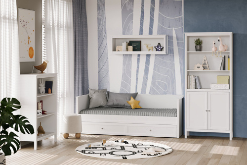 Кровать LOZ/90 Ewa белая фото 4