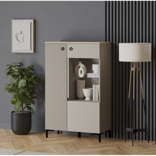 Шкаф витрина с подсветкой REG1D1W/140 Domenica фото 6