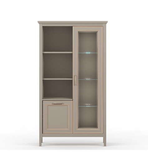 Шкаф витрина c подсветкой REG1W1D Classic