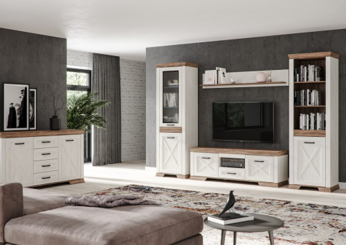 Шкаф витрина REG1W1D P Marselle фото 2