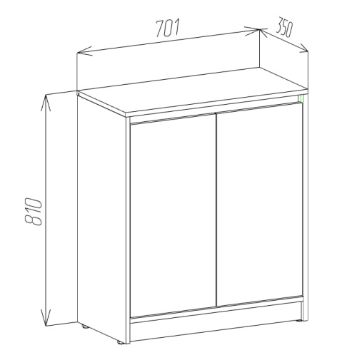 Тумба BRIGHTON 2D фото 5