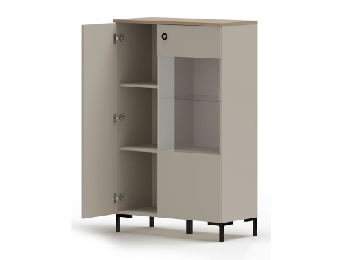 Шкаф витрина с подсветкой REG1D1W/140 Domenica фото 3