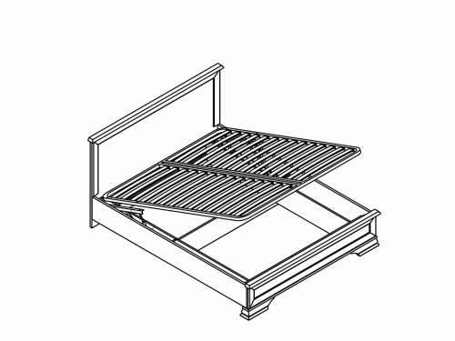 Кровать c подъёмным механизмом LOZ160х200 Dalia фото 2