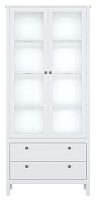 Шкаф витрина с подсветкой REG2W2S Ewa белая