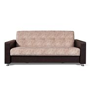 Диван-кровать "Палермо-3" (Цвет кожзам тем.коричневый+фортуна 103)