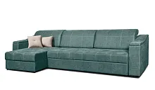 Диван-кровать угловой "Бергамо" (Велюр GRAND 7 MINT1)