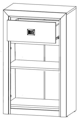 Тумба KOM1D1S Коен Сосна фото 2