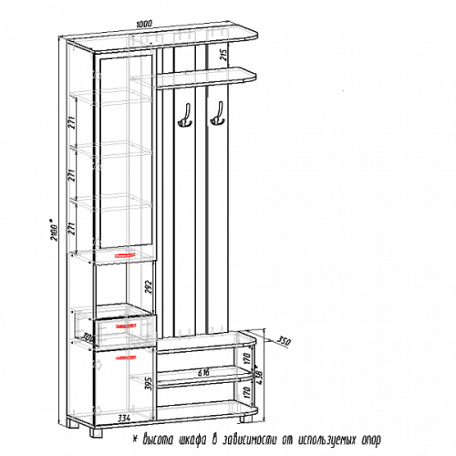 Прихожая "Беркли" фото 2