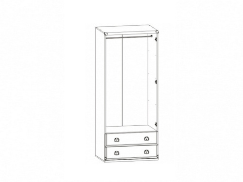 Шкаф JSZF 2d2s Индиана Сосна каньйон фото 3