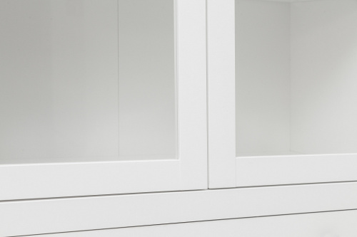 Шкаф витрина REG2W2S Ewa белая фото 3