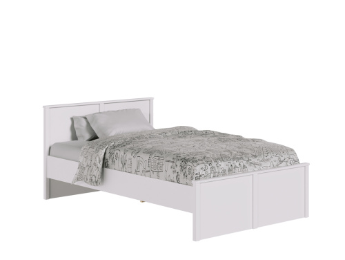 Кровать c металлическим основанием Ewa белая LOZ120х200 фото 2