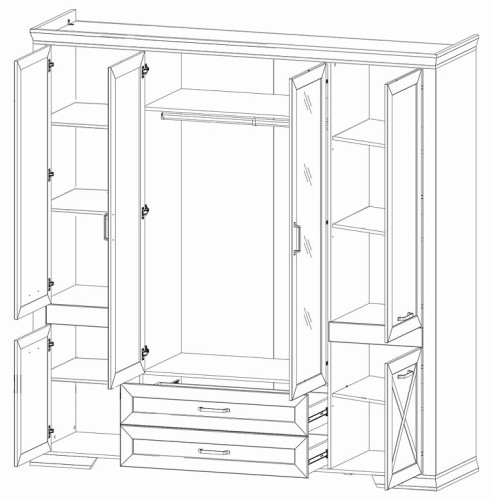 Шкаф SZF6D2S Marselle фото 2
