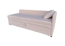 Диван-кровать Вика-3 правая Бежевый велюр.