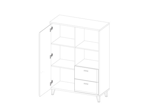 Тумба KOM1D2S Grace фото 4