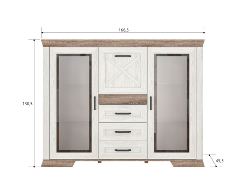 Тумба KOM2W3S1K Marselle фото 2