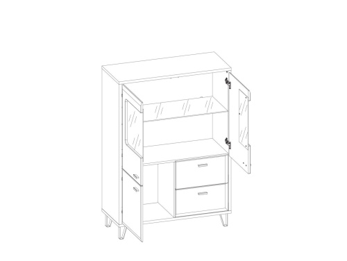 Тумба KOM2W1D2S Grace фото 3