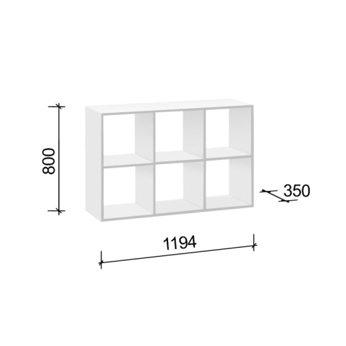 Стеллаж CH-100.30 (белый) фото 3
