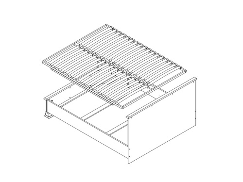 Кровать c гибким основанием LOZ160х200_S фото 2