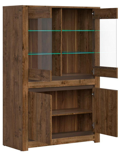 Шкаф  витрина с подсветкой REG2W2D Kada фото 3