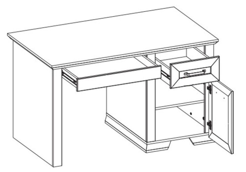 Стол письменный BIU130 Marselle фото 2