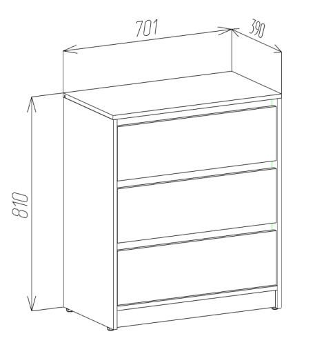 Комод BRIGHTON 3S фото 4