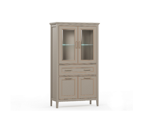 Шкаф витрина с подсветкой REG2W2D1S/170 Classic фото 2