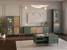  Цена за тумбу ТВ и два шкафа-витрины  Siena