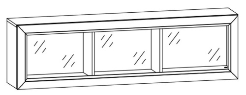 Шкаф навесной SFW1W/148 Коен Сосна фото 2