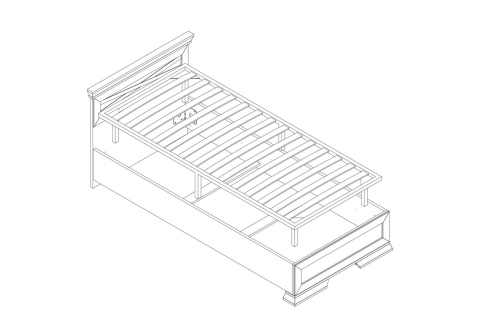 Кровать c металлическим основанием LOZ90х200 Marselle фото 2