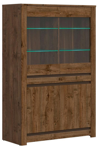 Шкаф  витрина с подсветкой REG2W2D Kada фото 4