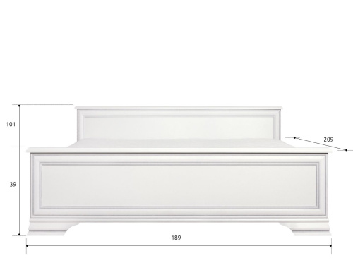 Кровать LOZ180х200 Kentaki Белый фото 2