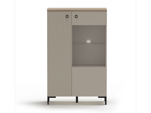 Шкаф витрина с подсветкой REG1D1W/140 Domenica