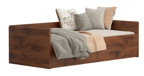 Кровать JLOZ1S 90х200 Индиана Дуб саттер фото 2