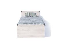 Кровать c металлическим основанием JLOZ 90х200 Индиана Сосна каньйон