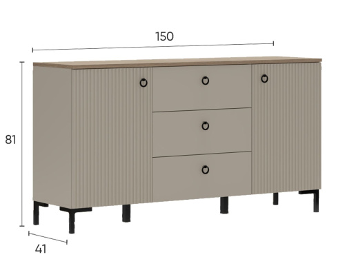 Тумба KOM2D3S Domenica фото 4