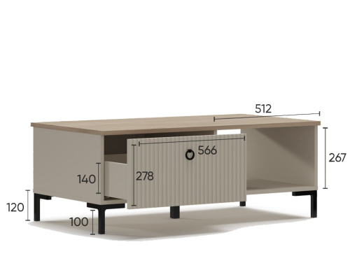 Стол журнальный LAW1S Domenica фото 5