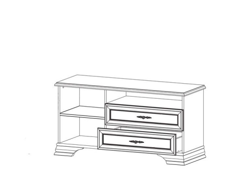 Тумба RTV1D2S Kentaki Белый фото 2