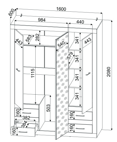 Шкаф комбинированный LT-ШК1 фото 2