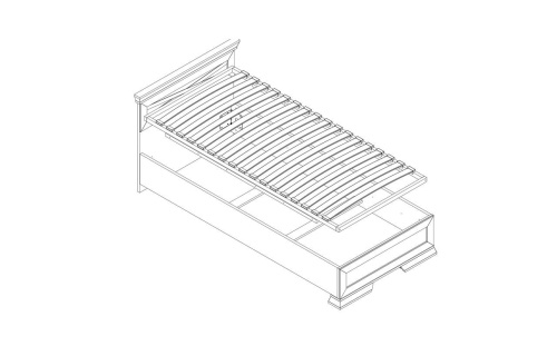 Кровать c гибким основанием LOZ90х200 Marselle фото 2