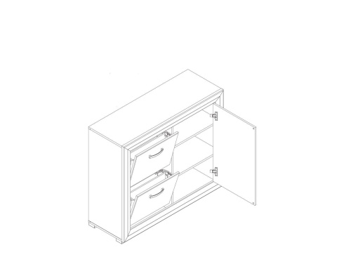 Тумба для обуви BUT1D2B Malta фото 3