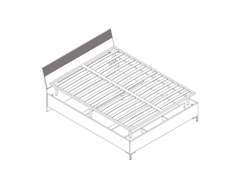 Кровать c металлическим основанием LOZ180х200 Domenica фото 3