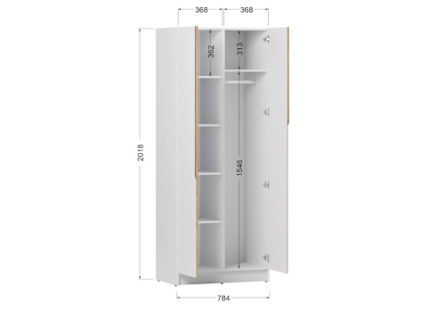 Шкаф AURA 2D фото 2