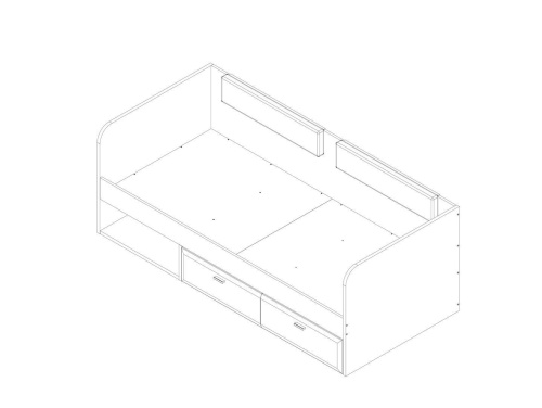 Кровать 90х200 LOZ90 Grace фото 4